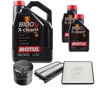 FEBI BILSTEIN Controllo Set 7L Motul 8100 X-CLEAN+ 5W30 Per Toyota RAV 4 II