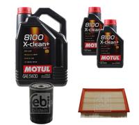 FEBI BILSTEIN Controllo Set 7L Motul 8100 X-CLEAN+ 5W30 Per VW Golf III 1H1