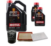 FEBI BILSTEIN Controllo Set 7L Motul 8100 X-CLEAN+ 5W30 Per VW Golf IV