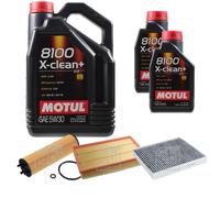 FEBI BILSTEIN Controllo Set 7L Motul 8100 X-CLEAN+ 5W30 Per VW Passat