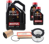 FEBI BILSTEIN Controllo Set 7L Motul 8100 X-Clean+ 5W30 Per VW Transporter