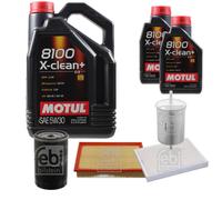 FEBI BILSTEIN Controllo Set 7L Motul 8100 X-Clean+ 5W30 Per VW Transporter V