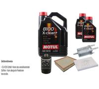 Febi BILSTEIN Controllo Set 7L Motul 8100 x-Pulire+5W30 per LED VW Amarok 2H