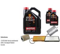 Febi BILSTEIN Controllo Set 7L Motul 8100 x-Pulire+5W30 per Per BMW 5er E34