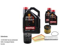 Febi BILSTEIN Controllo Set 7L Motul 8100 x-Pulire+5W30 per Peugeot 306 7B