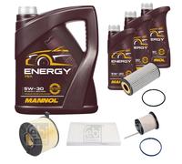 FEBI BILSTEIN Controllo Set 8 L MANNOL Energy 5W-30 per Audi A4 Avant 2.0
