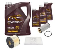 FEBI BILSTEIN Controllo Set 8 L MANNOL Energy 5W-30 per Audi A4 Avant 2.0