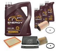 FEBI BILSTEIN Controllo Set 8 L MANNOL Energy 5W-30 per Saab 9-5 Kombi 2.2