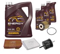 FEBI BILSTEIN Controllo Set 8 L MANNOL Energy 5W-30 per Volvo XC90 I T6 AWD