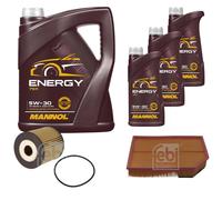 FEBI BILSTEIN Controllo Set 8 L MANNOL Energy 5W-30 per Volvo XC90 I T6 AWD