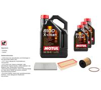 FEBI BILSTEIN Controllo Set 8 L MOTUL 8100 X-CLEAN 5W-40 Per Lancia Phedra