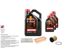 Febi BILSTEIN Controllo Set 8 L Motul 8100 x-Pulire 5W-40 per Lancia Phedra