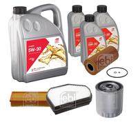 FEBI BILSTEIN Controllo set 8 litri di lunga durata 5W-30 per Mercedes-Benz