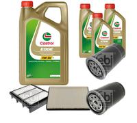 FEBI BILSTEIN Controllo Set 8L CASTROL EDGE 5W-30 Per KIA Cee'D SW ED 2.0