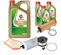 FEBI BILSTEIN Controllo Set 8L CASTROL EDGE 5W-30 Per Mercedes-Benz GLA