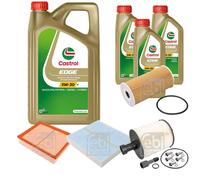 FEBI BILSTEIN Controllo Set 8L CASTROL EDGE 5W-30 Per Nissan NP300 Navara