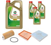 FEBI BILSTEIN Controllo Set 8L CASTROL EDGE 5W-30 Per Nissan NP300 Navara