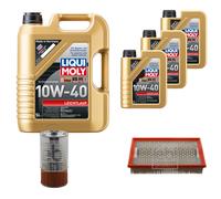 FEBI BILSTEIN Controllo Set 8L LIQUI MOLY 10W-40 Leichtlauf Per Mercedes 190