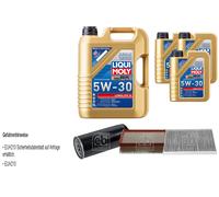 FEBI BILSTEIN Controllo set 8L Liqui Moly 5W30 Longlife3 per Audi A6 Avant