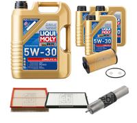 FEBI BILSTEIN Controllo Set 8L Liqui Moly 5W30 Longlife3 Per BMW 5 Serie E34