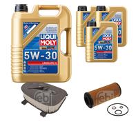FEBI BILSTEIN Controllo Set 8L Liqui Moly 5W30 Longlife3 Per BMW X5 E70