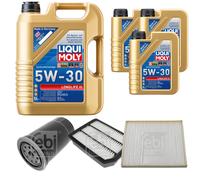 Febi BILSTEIN Controllo Set 8L Liqui Moly 5W30 Longlife3 per Kia Carens III