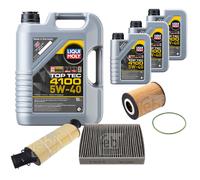 FEBI BILSTEIN Controllo Set 8L LIQUI MOLY TOP TEC 4100 5W-40 Per PORSCHE 911