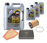 FEBI BILSTEIN Controllo Set 8L LIQUI MOLY TOP TEC 4100 5W-40 Per PORSCHE 911