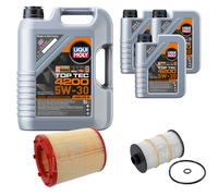 FEBI BILSTEIN Controllo set 8L Liqui Moly Top Tec 4200 5W-30 per Audi A6
