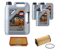 FEBI BILSTEIN Controllo Set 8L Liqui Moly Top Tec 4200 5W-30 Per BMW 8er E31