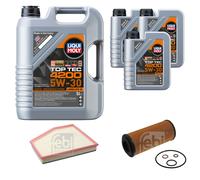 FEBI BILSTEIN Controllo set 8L Liqui Moly Top Tec 4200 5W-30 per BMW serie 5