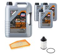 FEBI BILSTEIN Controllo Set 8L Liqui Moly Top Tec 4200 5W-30 Per Opel
