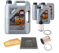 FEBI BILSTEIN Controllo set 8L Liqui Moly Top Tec 4200 5W-30 per Opel