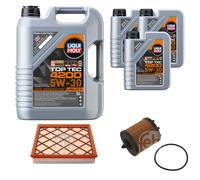 FEBI BILSTEIN Controllo set 8L Liqui Moly Top Tec 4200 5W-30 per Opel Astra