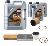 FEBI BILSTEIN Controllo set 8L Liqui Moly Top Tec 4200 5W-30 per Peugeot 407