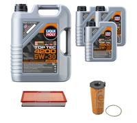 FEBI BILSTEIN Controllo set 8L Liqui Moly Top Tec 4200 5W-30 per VW Touareg