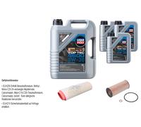 FEBI BILSTEIN Controllo set 8L Liqui Moly Top Tec 4600 5W-30 per BMW X3 E83