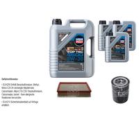 FEBI BILSTEIN Controllo set 8L Liqui Moly Top Tec 4600 5W-30 per Opel