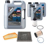 FEBI BILSTEIN Controllo set 8L Liqui Moly Top Tec 4600 5W-30 per Opel