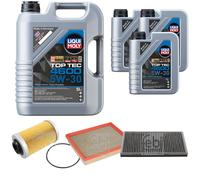 FEBI BILSTEIN Controllo set 8L Liqui Moly Top Tec 4600 5W-30 per Opel Vectra