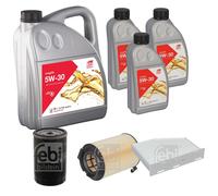 Febi BILSTEIN Controllo Set 8L Longlife 5W-30 per Per VW Golf VI 5K1 1.6 1K1