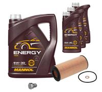 FEBI BILSTEIN Controllo Set 8L MANNOL 5W-30 Per BMW 5 Serien Touring 525d 530d