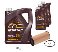 FEBI BILSTEIN Controllo Set 8L MANNOL 5W-30 Per BMW X3 3.0D XDRIVE30D 3.0SD