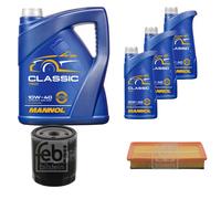 FEBI BILSTEIN Controllo Set 8L MANNOL Classic 10W-40 Per Citroën C5 II Break