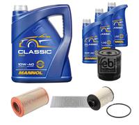Febi BILSTEIN Controllo Set 8L mannol Classic 10W-40 per Citroën Ponticello Di