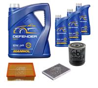 FEBI BILSTEIN Controllo Set 8L MANNOL Defender 10W-40 Per Audi A4 Cabriolet