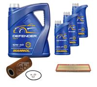 FEBI BILSTEIN Controllo Set 8L MANNOL Defender 10W-40 Per BMW 3 Serie E36 325td