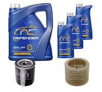FEBI BILSTEIN Controllo Set 8L MANNOL Defender 10W-40 per Peugeot Partner