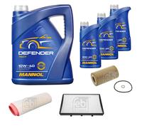 FEBI BILSTEIN Controllo Set 8L MANNOL Defender 10W-40 Per Rover 75 RJ 2.0