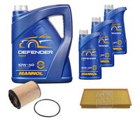 FEBI BILSTEIN Controllo Set 8L MANNOL Defender 10W-40 Per VW Touareg 7LA